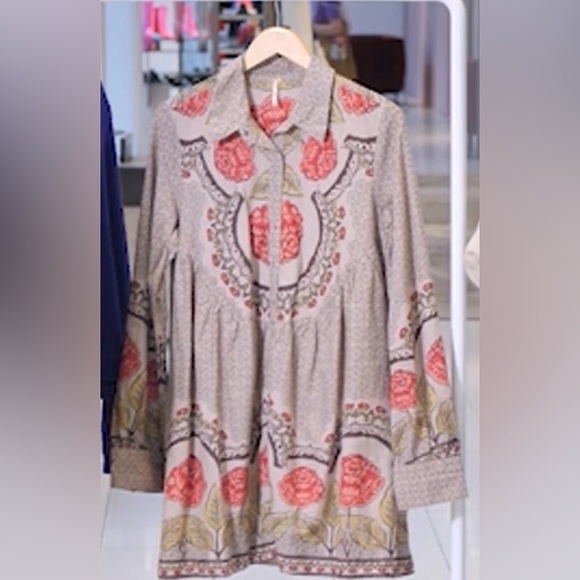 Free People Smell the Roses tunic dress - Picture 2 of 7